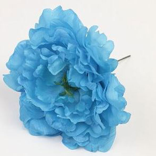 Peony Feria. Flamenco flowers. Turquoise. 11cm